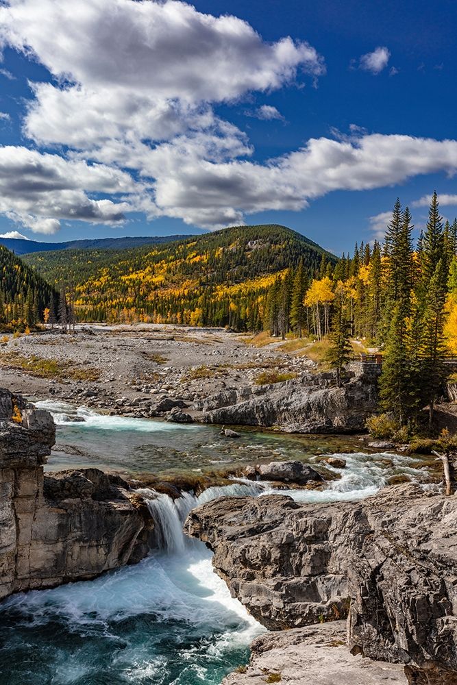 Elbow Falls in autumn in Kananaskis Country-Alberta-Canada art print by Chuck Haney for $57.95 CAD